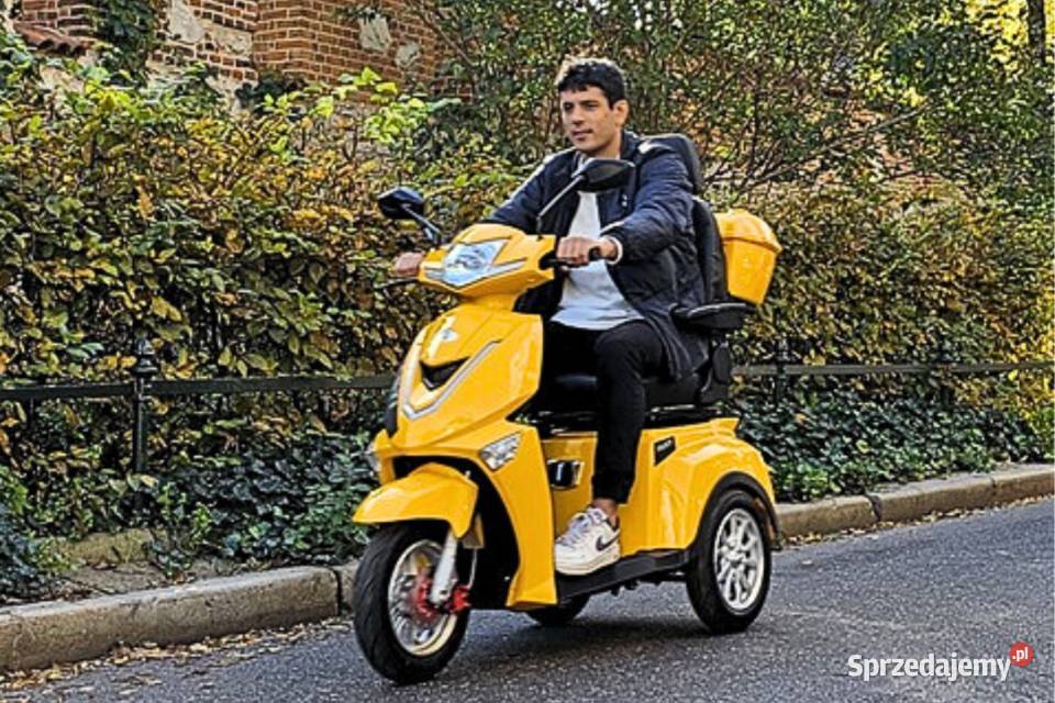 Elektryczny 3kołowy skuter bateria uchwyt sprzedam