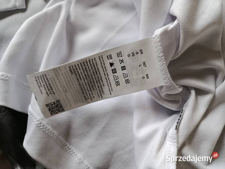 Koszulka polo Hugo Boss regular fit biała Hugo Boss Odzież i bielizna męska