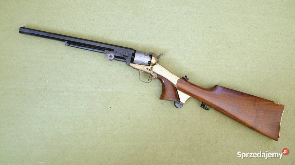 Czarnoprochowy karabinek rewolwerowy Colt kal 44 Chojnice