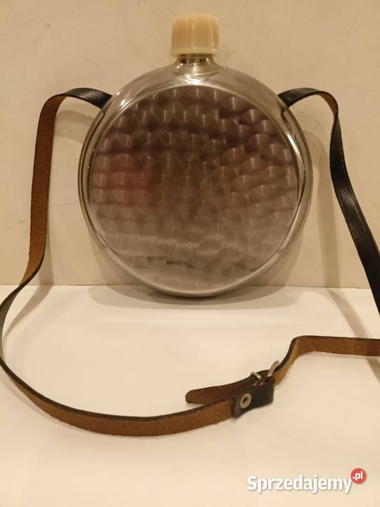 Piersiówka stal nierdzewna 05 L nowa PRL vintage Łódź