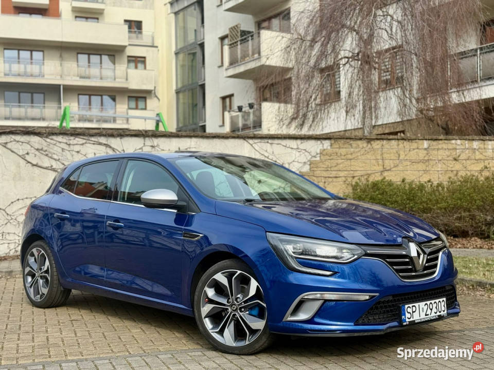 Renault Megane GTLINE IV 2016 niebieski śląskie Tarnowskie Góry