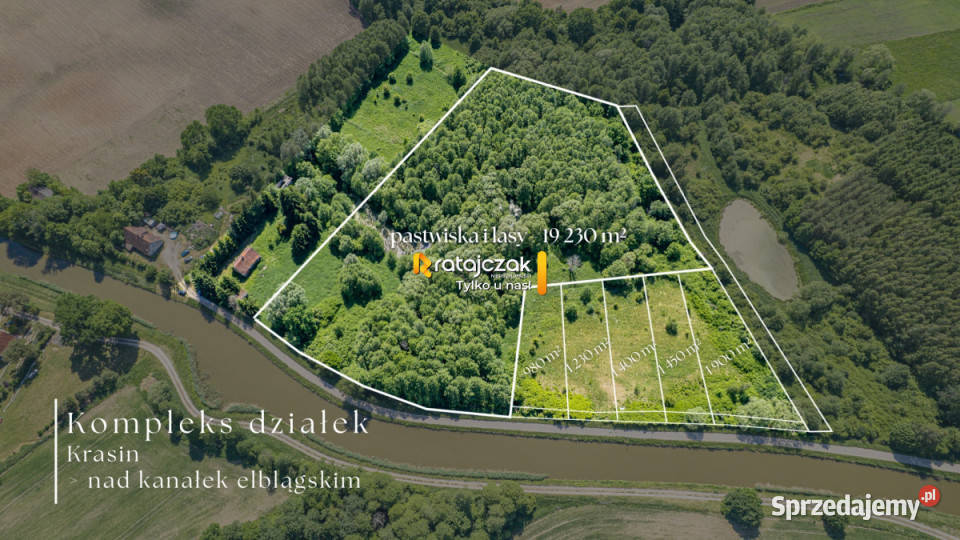 Działka 6951m2 Krasin sprzedam