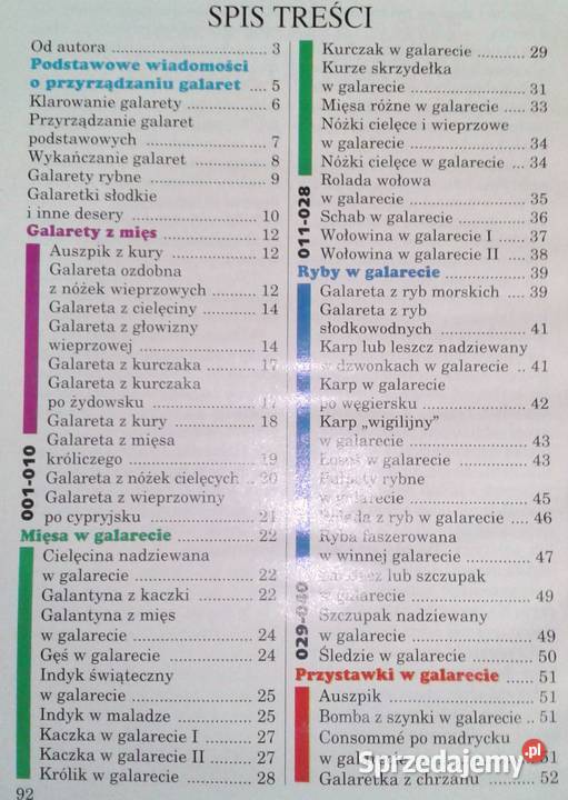 Galarety i galaretki Tadeusz Barowicz Chełm sprzedam