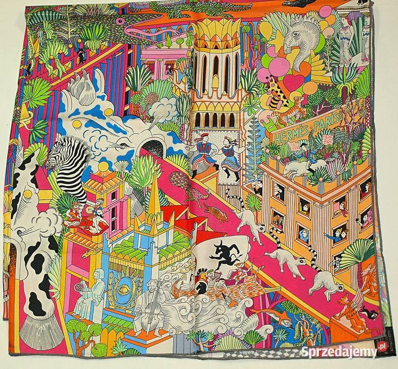 Hermes Paris Animapolis apaszka jedwabna 9090 Jedlnia-Letnisko