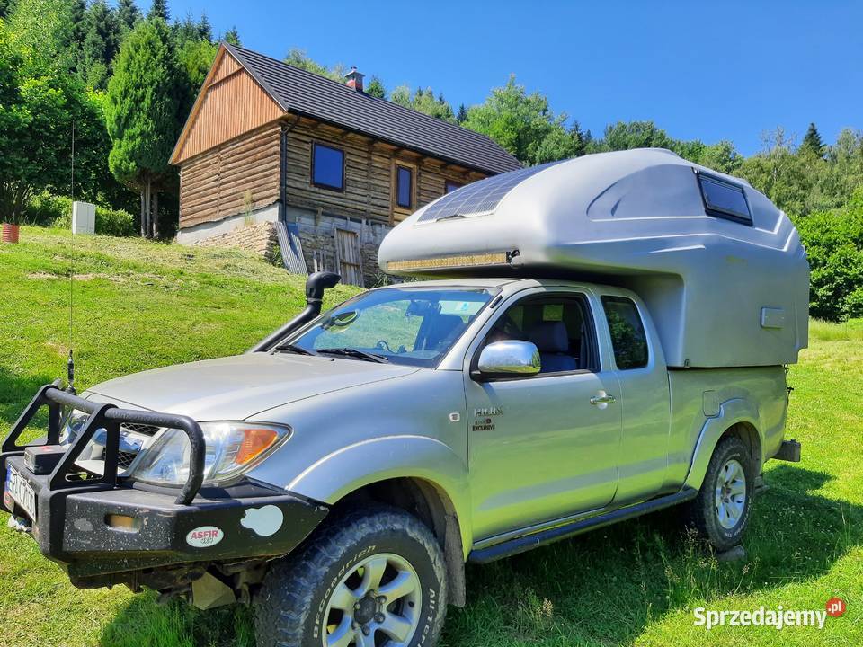 Zabudowa wyprawowa kamperowa na pickupa Hilux łódzkie Radomsko