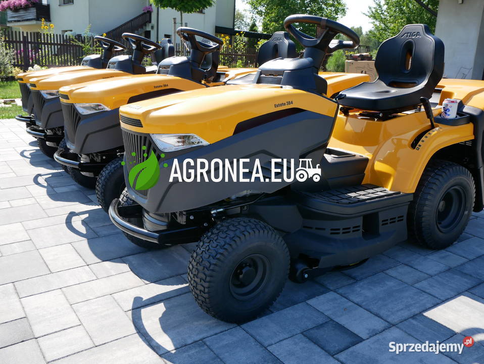 STIGA 398W VTWIN 2 cylindry kosz 240l Traktorek
