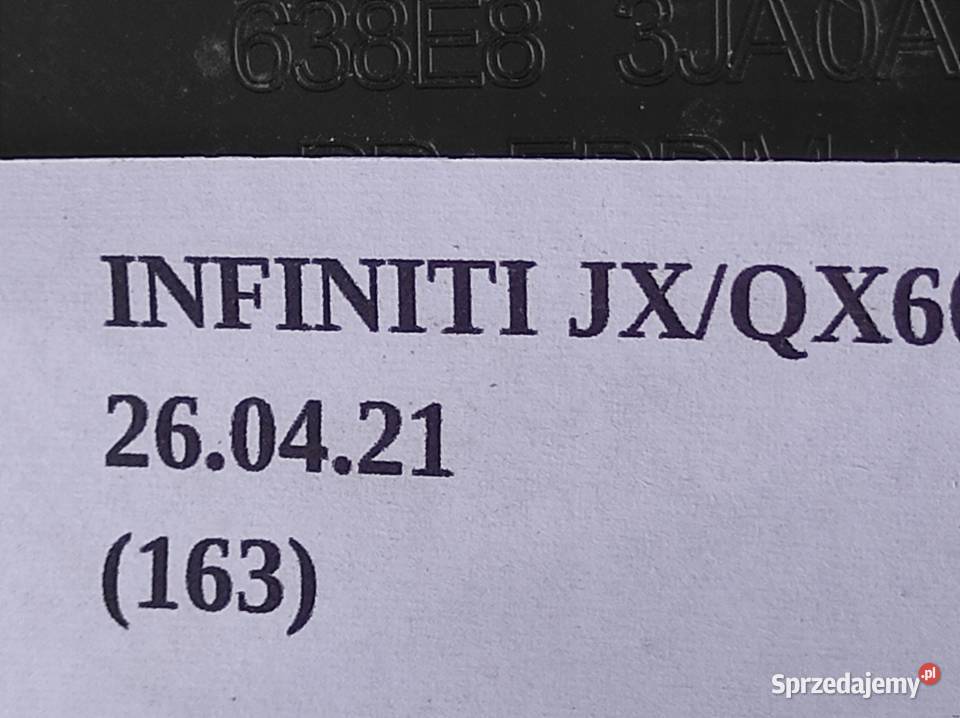 OSŁONA BŁOTNIKA PRAWEGO GÓRNA INFINITI QX60 JX Nowy Tomyśl
