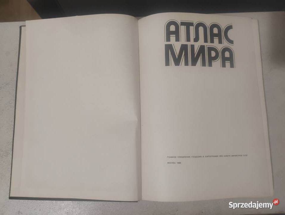 Atlas MiraAtlas świata Moskwa 1988r Bydgoszcz