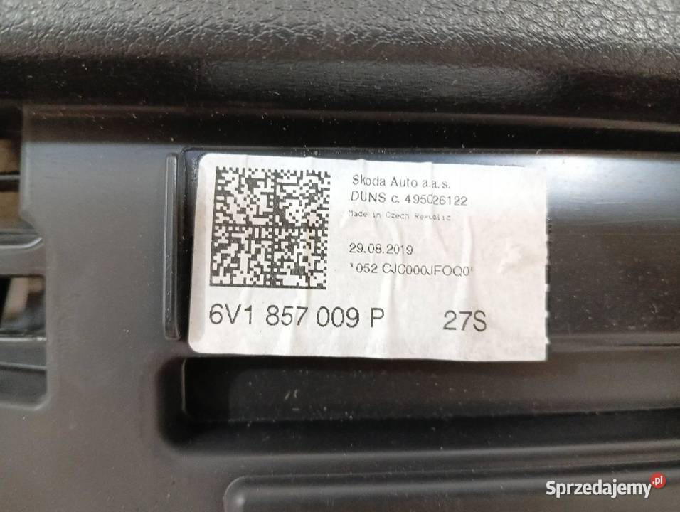 DESKA ROZDZIELCZA KOKPIT PULPIT AIRBAG Skoda świętokrzyskie