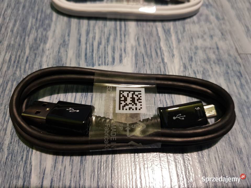 Kabel micro usb samsung biały czarny