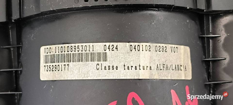 LICZNIK ZEGAR ALFA ROMEO 147 735290177 Lipno sprzedam