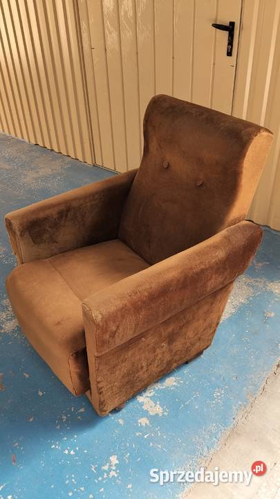 Fotel retro vintage PRL 85cm