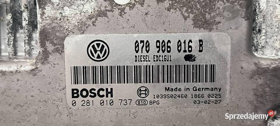 KOMPUTER SILNIKA ECU VOLKSWAGEN PHAETON Lipno