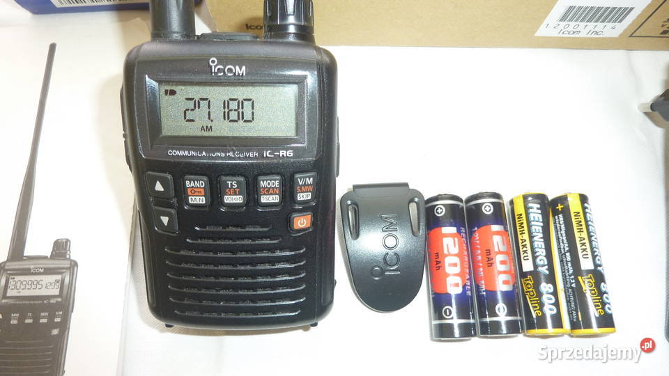 Skaner radiowy ICOM ICR6Stan kompletnymało Łódź