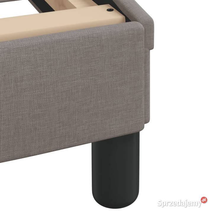 Łóżko z materacem taupe obite tkaniną 140x190 mazowieckie Warszawa sprzedam