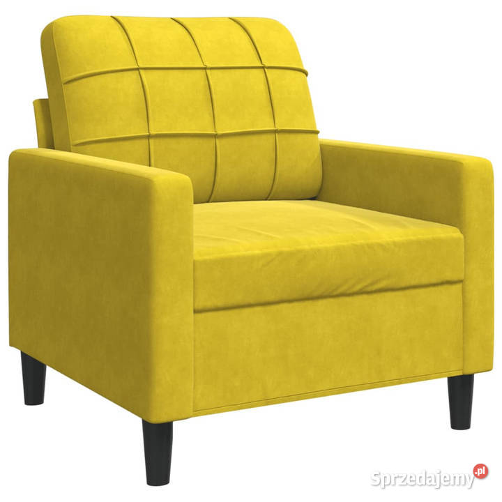 Fotel żółty 60 obity aksamitem WM4007610 Warszawa