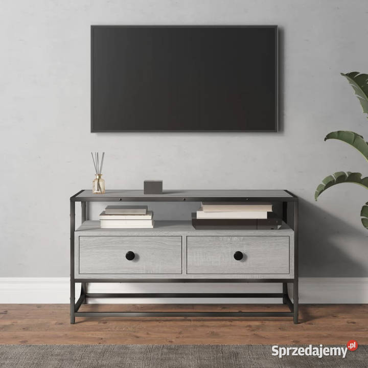 Szafka pod telewizor szary dąb sonoma 80x35x45 Warszawa