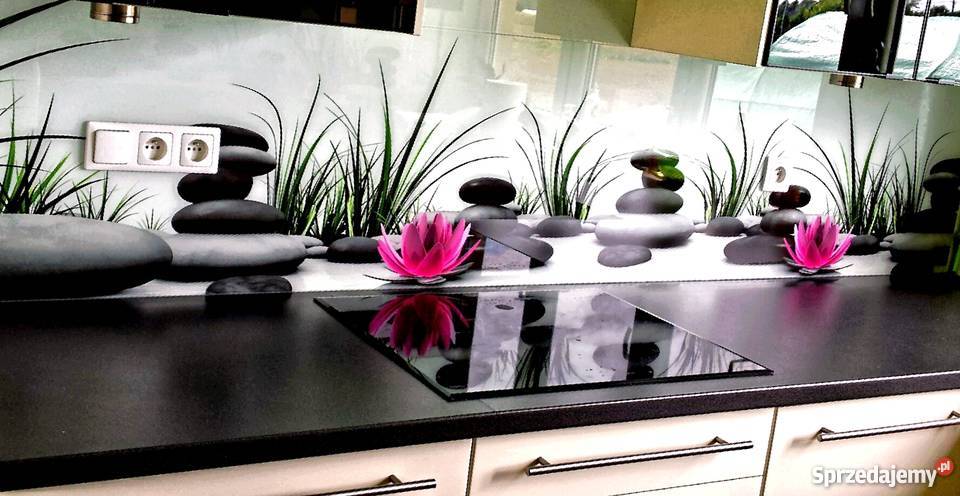Szklane panele kuchenne backsplash Remont i budowa Łódź