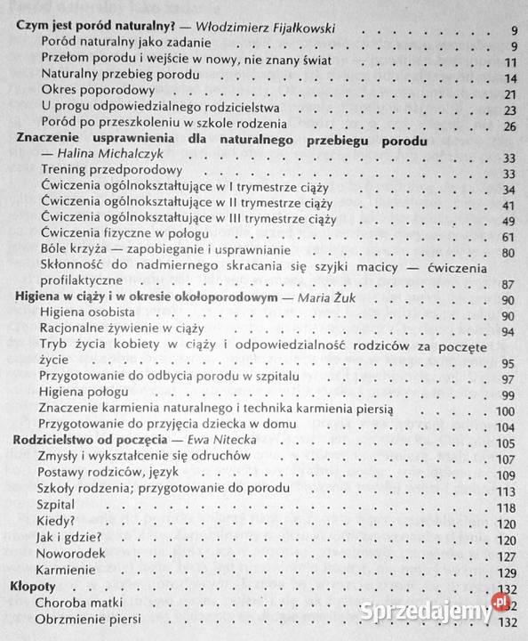 Przygotowanie do naturalnego porodu Włodzimierz Pozostałe Chełm