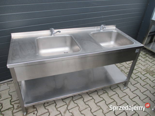 Zlew Gastronomiczny 2 Komorowy Z Półką 1707085 Ostrów Wielkopolski