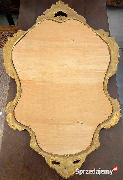 Piękne włoskie drewniane złocone lustro Dąbrowa Górnicza sprzedam