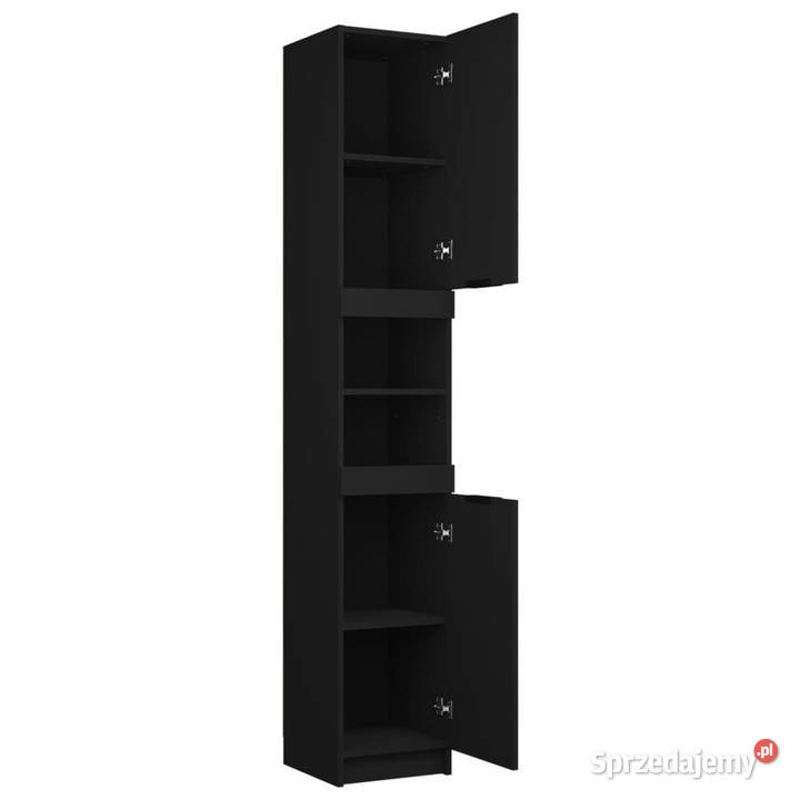 Szafka łazienkowa czarna 32x34x1885 materiał Warszawa
