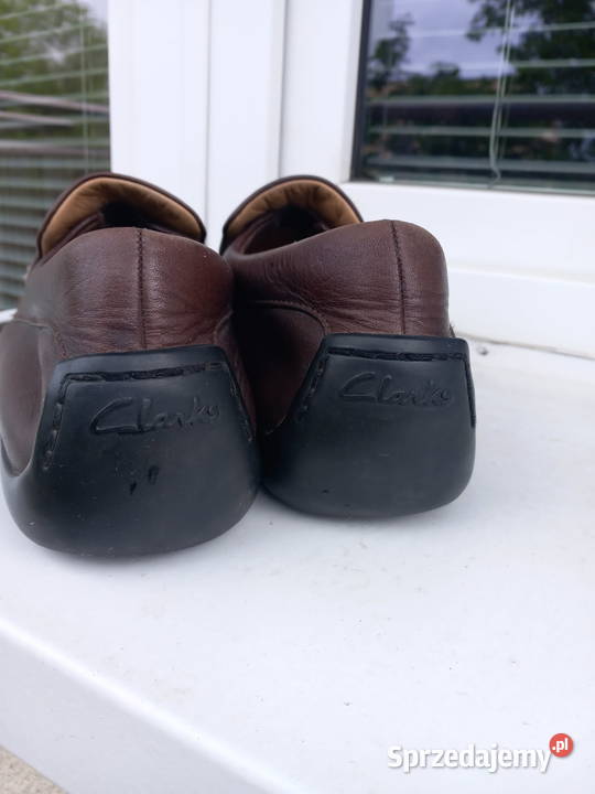 mokasyny męskie skórzane brązowe Clarks Łódź