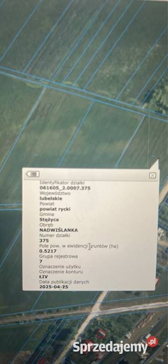 Działka budowlana NADWISLANKA 52ary 57zł/m2 lubelskie