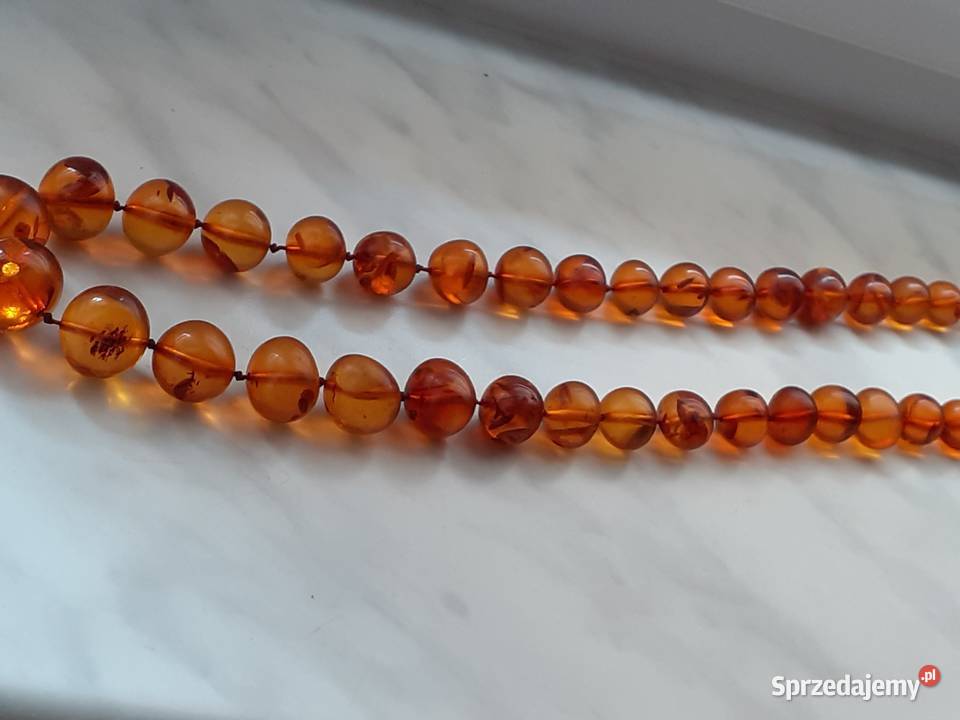 Naszyjnik z bursztynu mazowieckie sprzedam