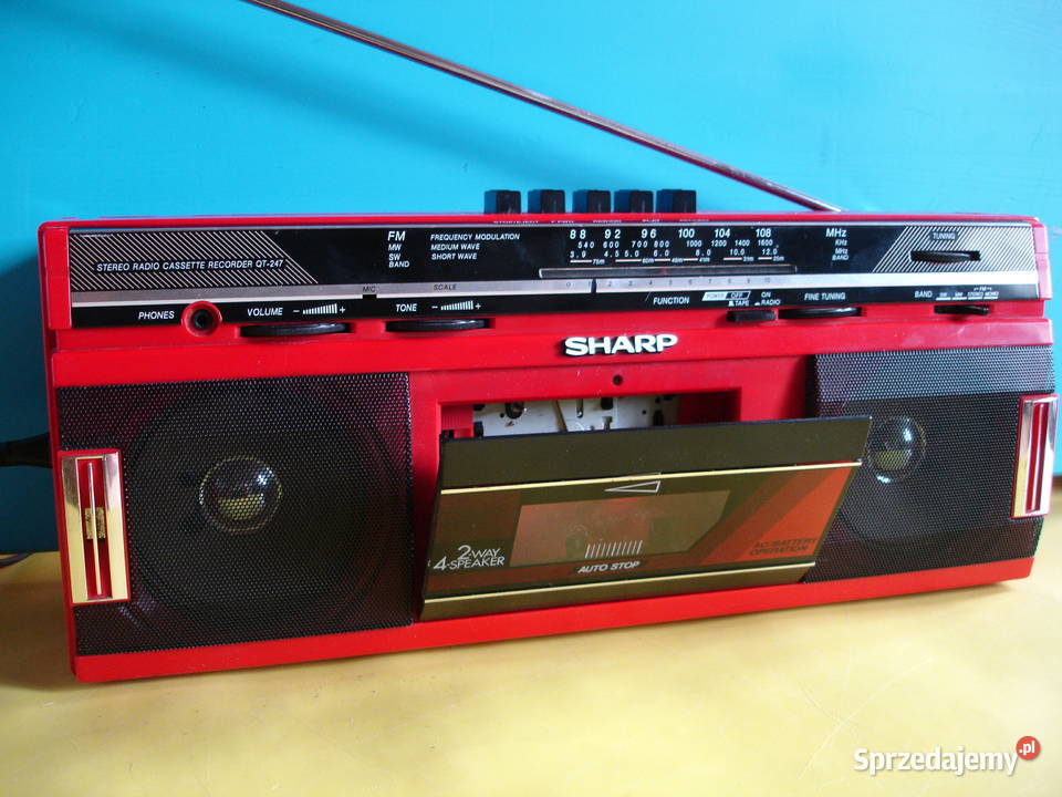 Radiomagnetofon SHARP QT247Y Elektronika lubuskie Zielona Góra