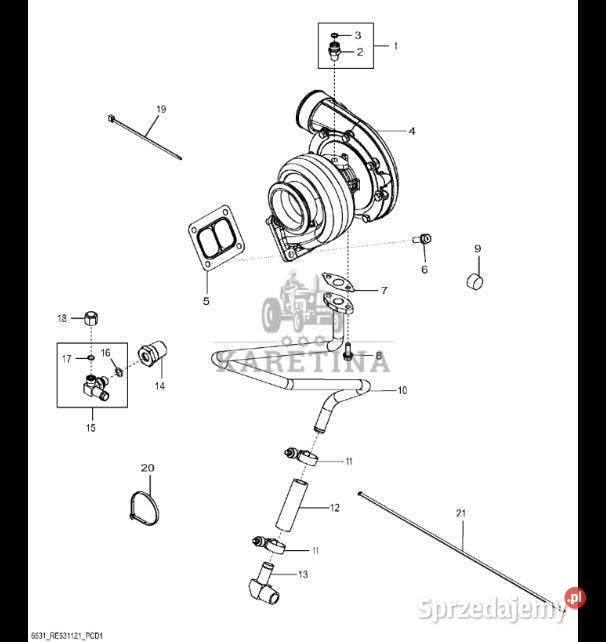 SE502374 John Deere 8345R Turbospręźarka wielkopolskie Jastrzębniki