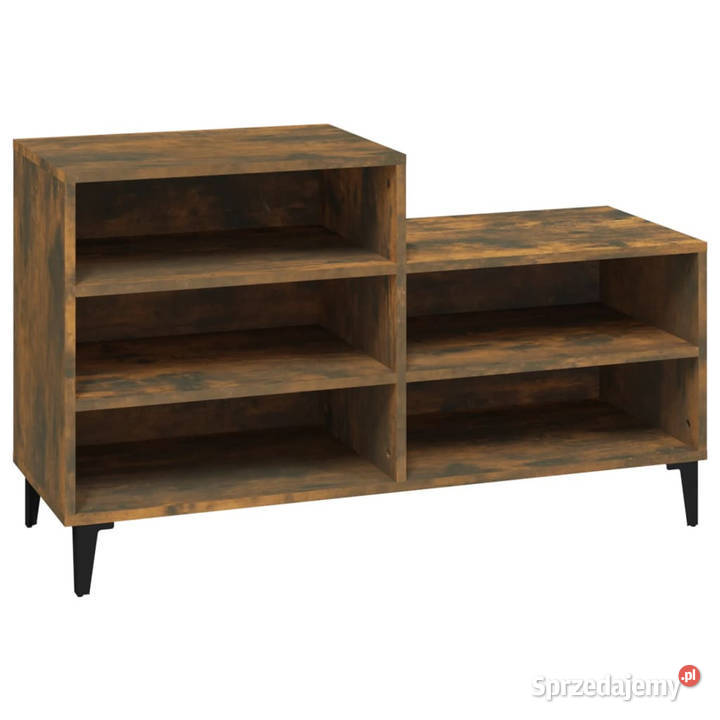 Półka na buty przydymiony dąb 102x36x60 WM819737 mazowieckie