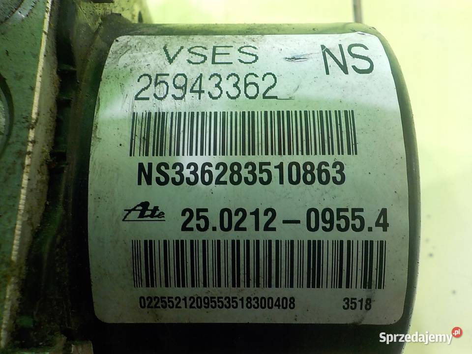 OPEL ANTARA 20 CDTI 09r 5D pompa ABS 25943362 Suków