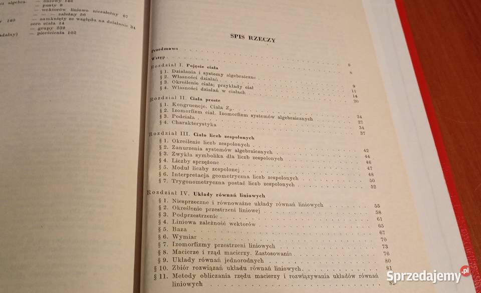 Algebra Andrzej BiałynickiBirula 1971 TWARDA Gdańsk