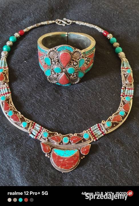 Berberyjski Zestaw Biżuterii Bransoleta i Ostrów Mazowiecka