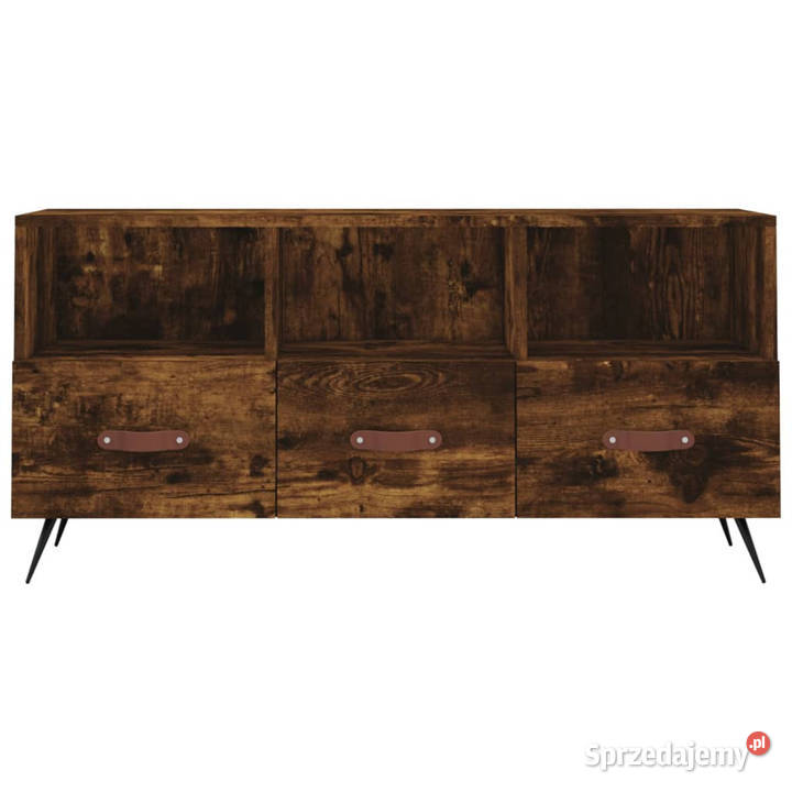 Szafka pod TV przydymiony dąb 102x36x50 WM829009 Szafki mazowieckie Warszawa sprzedam