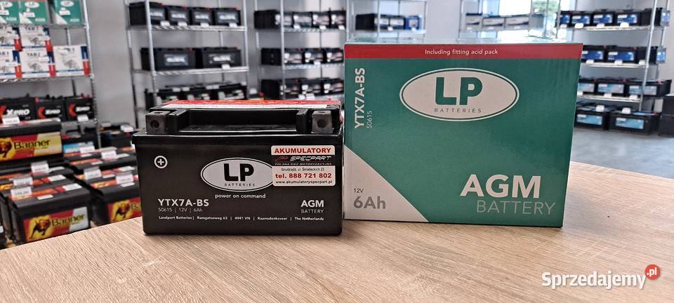 Akumulator moto Landport YTX7ABS 12V 6Ah 105A warmińsko-mazurskie