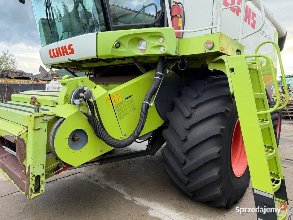 Kombajn zbożowy Claas Lexion 560 prod 2009 heder Nowa Ruda
