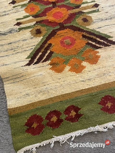 Kilim Wełniany PRL Makatka Ścienna Vintage małopolskie Kraków