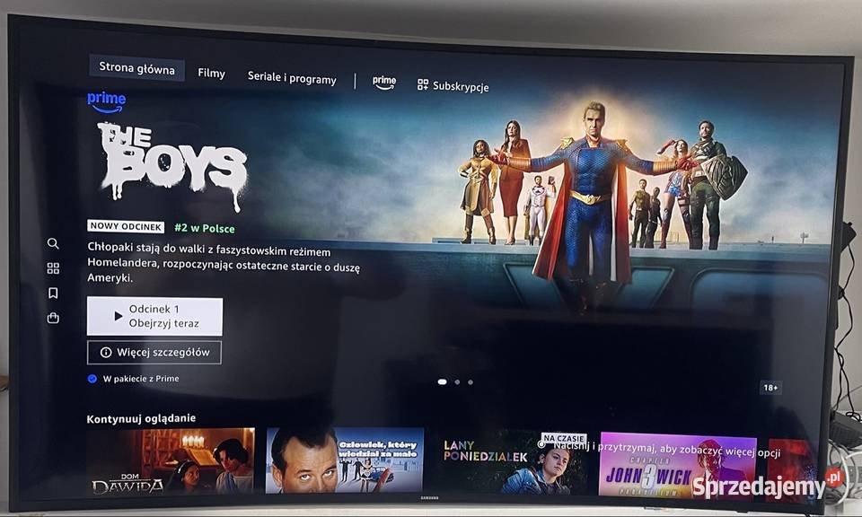 Samsung 65 CURVED UE65MU6272 mało używany Samsung warmińsko-mazurskie Laseczno