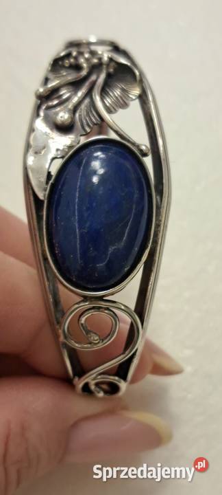 Bransoletka srebrna lapis lazuli Bransoletki mazowieckie Radom
