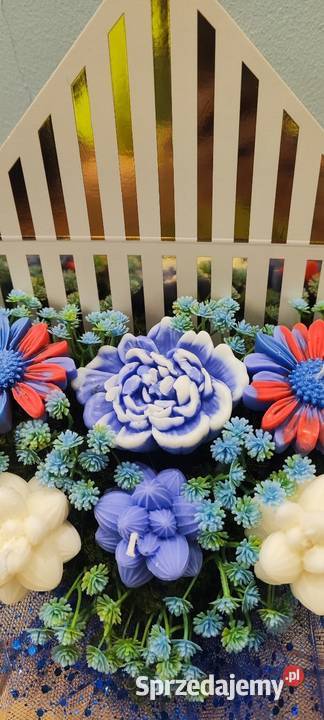 Flower box z naturalnego wosku sojowego Dekoracje i ozdoby Wyszków