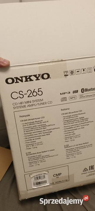 Mini wieża Onkyo CS 256 bluetooth DAB USB CD AUX Sędziszów