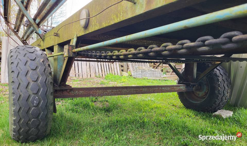 Przyczepa samozbierająca T072 uszkodzony Maćkowicze