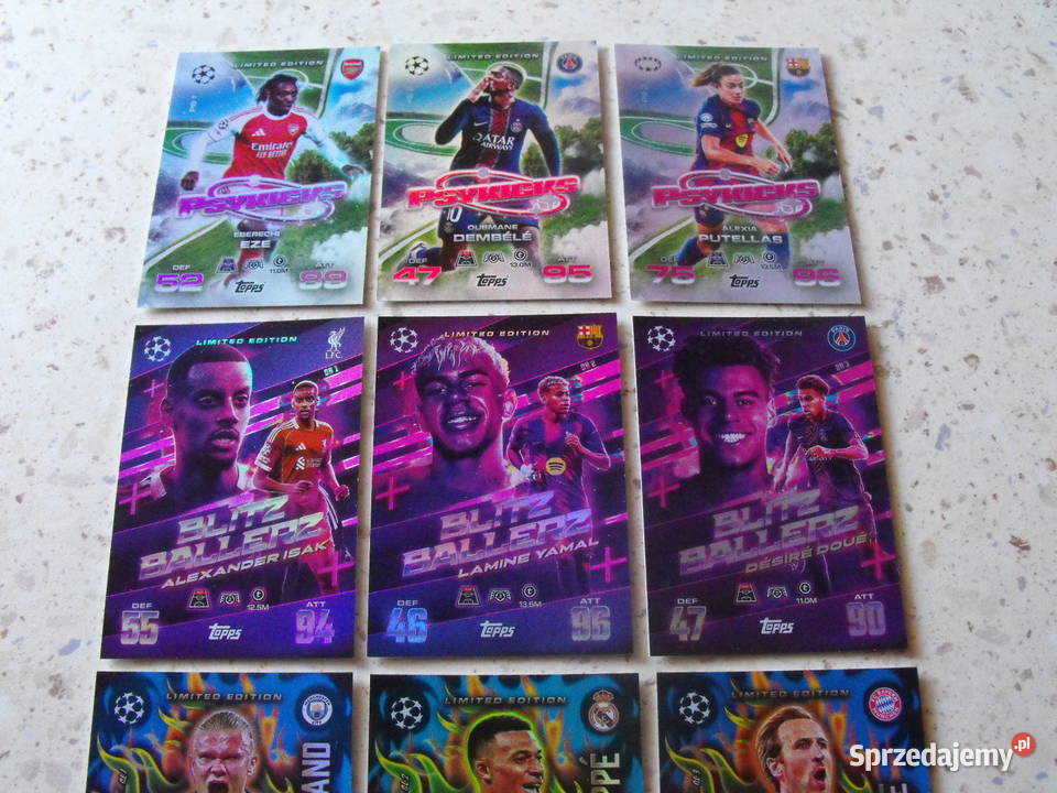 Karty piłkarskie topps Match Attax 202526 Mykanów