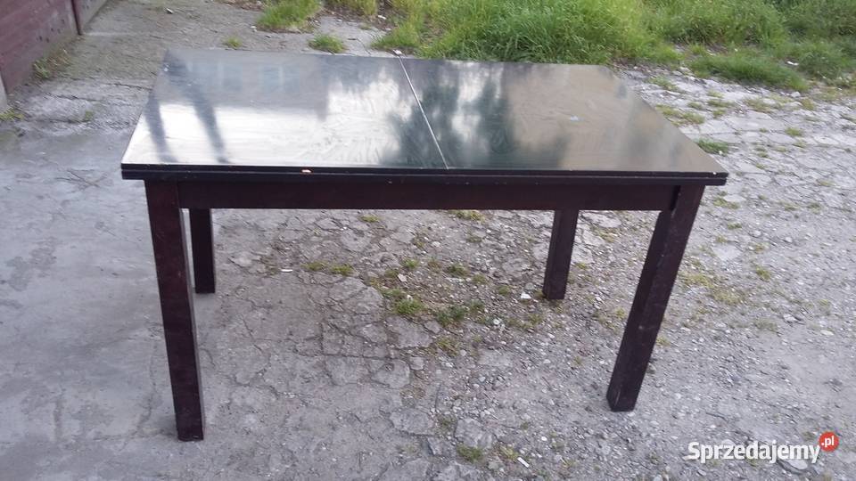 Stol uzywany kolor czarny solidna konstrukcja 75cm Warszawa sprzedam
