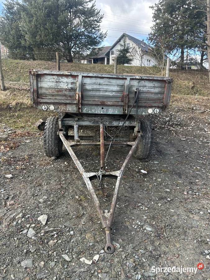 Przyczepa rolnicza Autosan d47 wywrotka tandem małopolskie Nowy Sącz