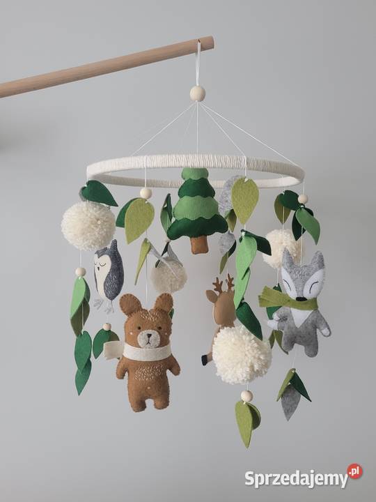 Karuzela do łóżeczka leśne zwierzątka Dekoracje i ozdoby