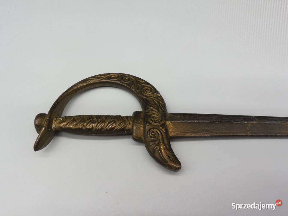 Mosiężny Nożyk do Listów Vintage Szabla Lata Raszków