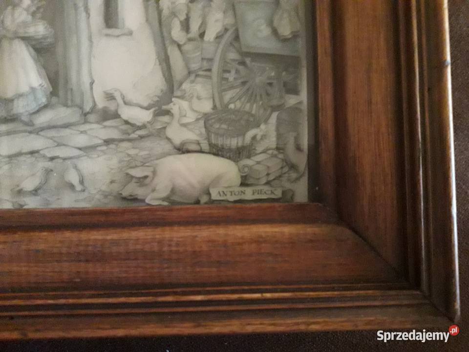 Obraz 3D Anton Pieck z sygnaturą Koło